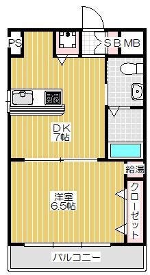 大阪市北区与力町マンション 間取り図画像