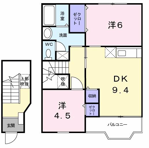 ポプラーレＰａｒｔⅡ（202） 間取り図画像