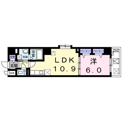 スピカコンフォート（401） 間取り図画像