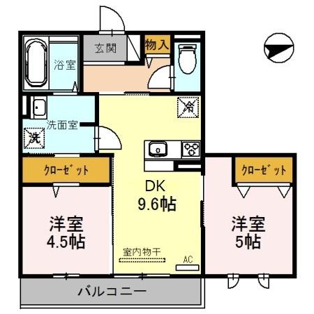 ランビエンス雅（203） 間取り図画像