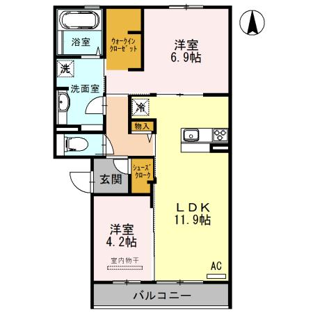エーデルハイムスミトモ（302） 間取り図画像