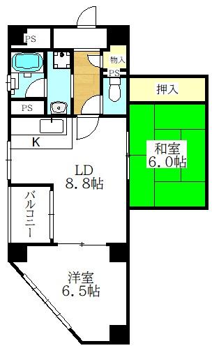 大手前ハウス 間取り図画像
