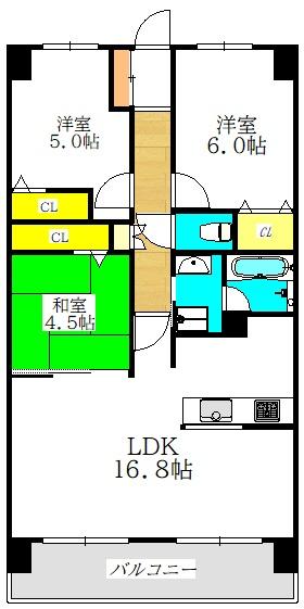 ルモングレース森之宮 間取り図画像