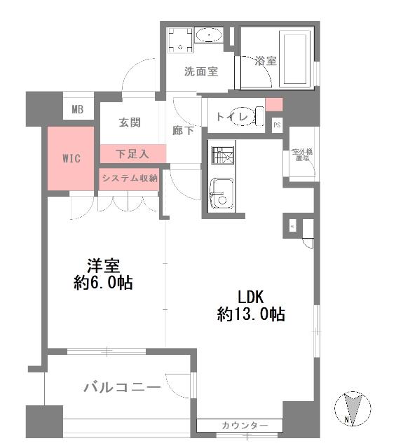 アルス心斎橋 間取り図画像