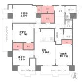 ハイネス上六 間取り図画像
