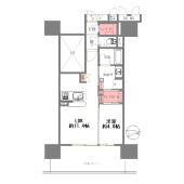 イニシアブランなんば 間取り図画像