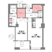 ディーグラフォート大阪N.Y.タワー　HIGOBASHI 間取り図画像