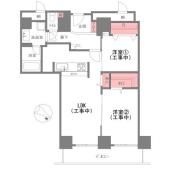 オークプリオタワー 間取り図画像