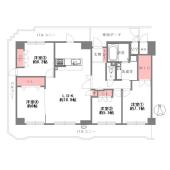 クレール八戸ノ里ソレイユ 間取り図画像