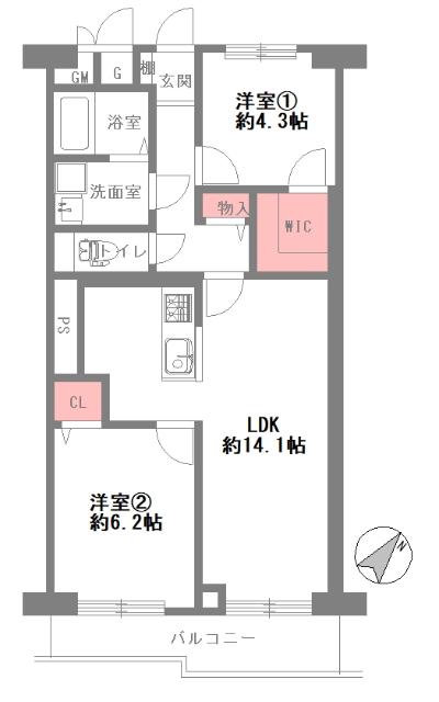 ドルミ堂島 間取り図画像