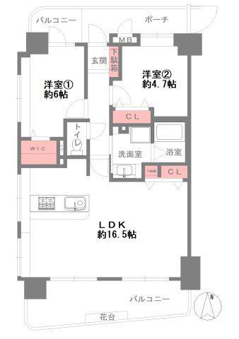 リブコート塚本 間取り図画像