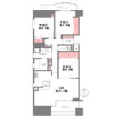 グランアッシュ谷町ラフィナーテ 間取り図画像