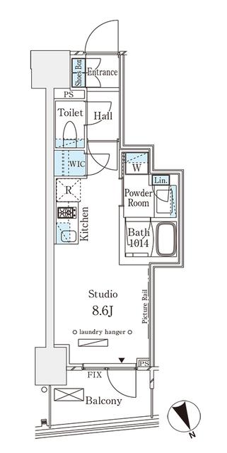 パークナードフィット南青山Ｖｉｓｔａ（1103） 間取り図画像