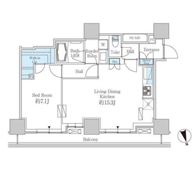 ベルファース芝浦タワー（2501） 間取り図画像