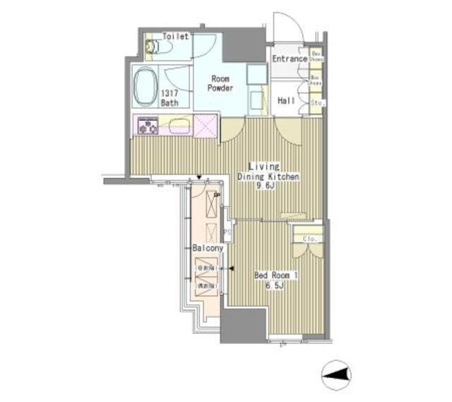 Ｗｈｉｔｅ　Ｔｏｗｅｒ　Ｈａｍａｍａｔｓｕｃｈｏ（702） 間取り図画像