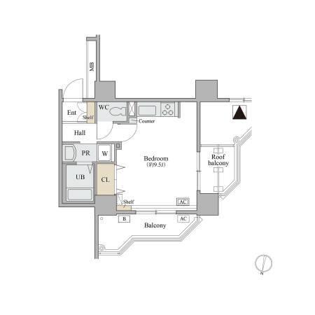 コラム神泉（0609） 間取り図画像