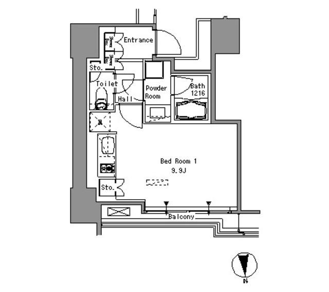Ｗｈｉｔｅ　Ｔｏｗｅｒ　Ｈａｍａｍａｔｓｕｃｈｏ（401） 間取り図画像