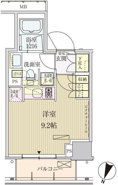 パークアクシス赤坂見附（407） 間取り図画像