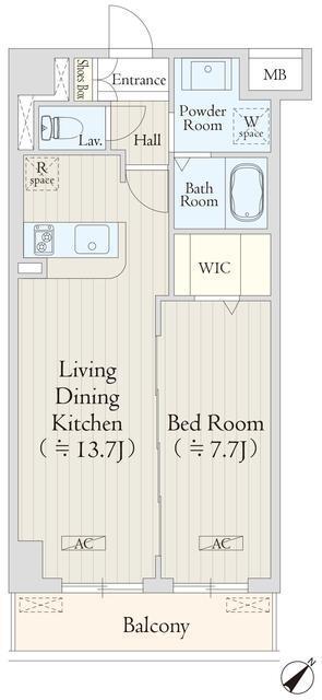 ＡＶＥＮＩＲ渋谷本町（406） 間取り図画像