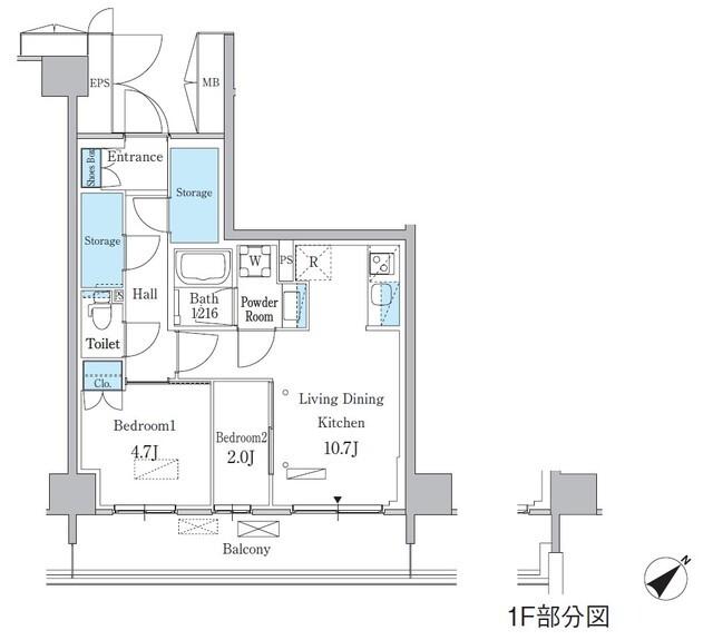 パークアクシス品川南大井パークフロント（128） 間取り図画像