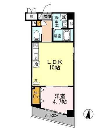 エスポワール多摩川（101） 間取り図画像