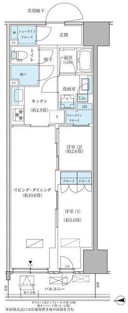 パークアクシス品川天王洲アイル（1003） 間取り図画像