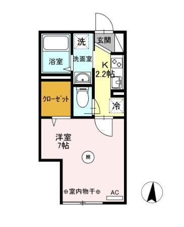 monad SASAZUKA（306） 間取り図画像