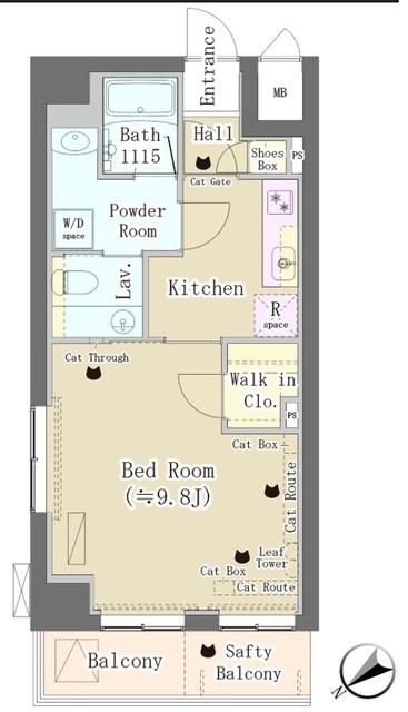 Ｍａｉｓｏｎ　ｄｅ　Ｔａｋａｙａ（301） 間取り図画像