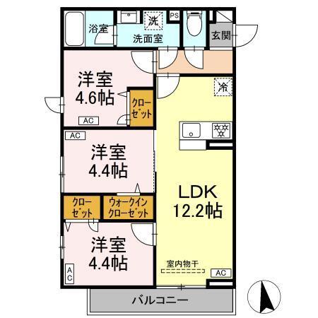 セレスティア岡本（301） 間取り図画像