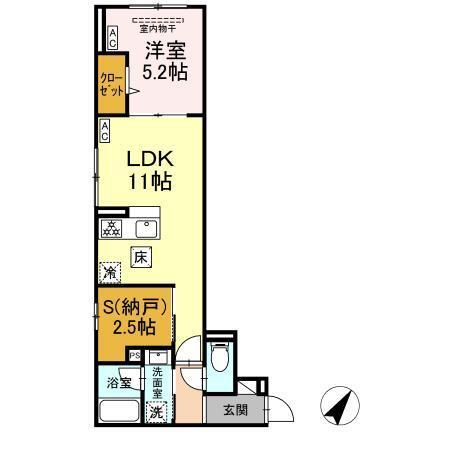 セレスティア下丸子（102） 間取り図画像