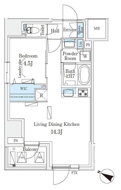 Ｕｒｂａｎ　Ｂｒｅｅｚｅ　恵比寿（401） 間取り図画像