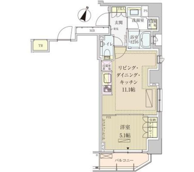 パークアクシス赤坂見附（1301） 間取り図画像