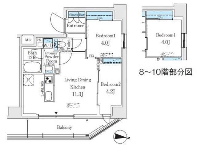 プライムブリス品川中延（902） 間取り図画像