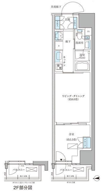 パークアクシス品川天王洲アイル（205） 間取り図画像
