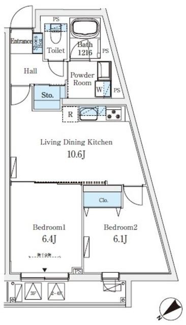 ＳＯＬＡＳＩＡｒｅｓｉｄｅｎｃｅ大井町（301） 間取り図画像