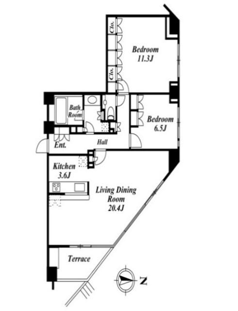 コスモリード南麻布（103） 間取り図画像