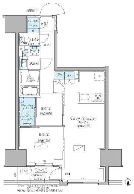 パークアクシス品川天王洲アイル（1108） 間取り図画像