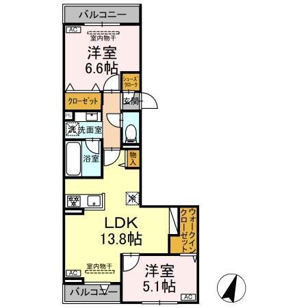 セレスティア船橋Ⅱ（303） 間取り図画像