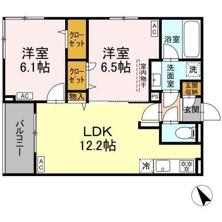Asset-Court世田谷船橋（301） 間取り図画像