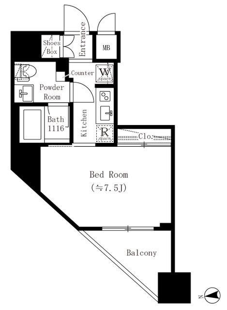 ＲＥＳＩＤＥＮＣＥ　大鳥居（1401） 間取り図画像