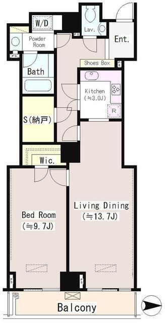 恵比寿ガーデンテラス弐番館（1006） 間取り図画像