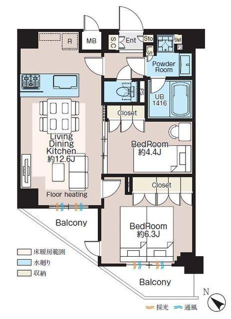 ＣＲＥＡＴＩＦ三軒茶屋（506） 間取り図画像