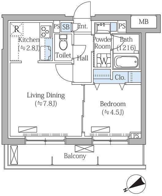 Ｒｏｖｉｎｅ目黒東山（409） 間取り図画像