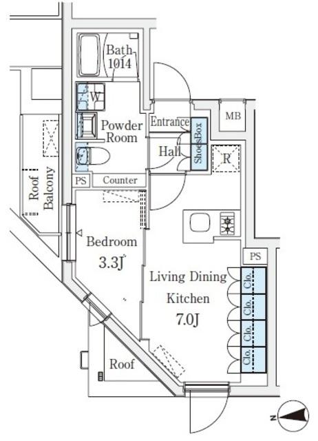 ＣＲＥＡＴＩＦ桜新町（405） 間取り図画像