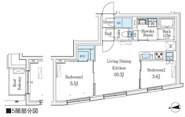 ＣＲＥＡＴＩＦ桜新町（501） 間取り図画像