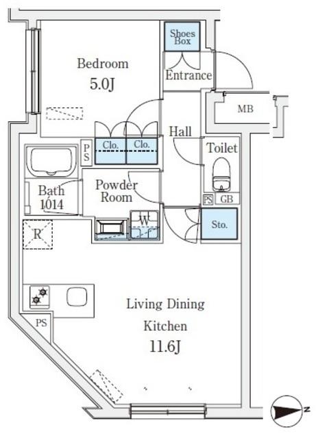 ＣＲＥＡＴＩＦ桜新町（402） 間取り図画像