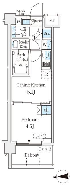 ベルファース品川大井町（101） 間取り図画像