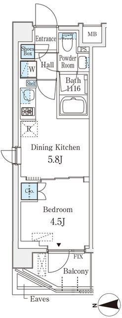 ベルファース品川大井町（201） 間取り図画像