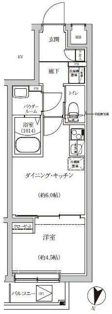 ＲＥＧＯＬＩＴＨ　ＩＫＥＧＡＭＩ（301） 間取り図画像