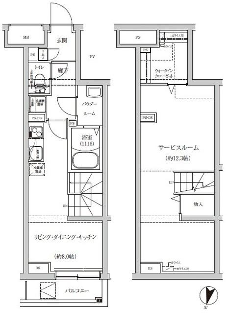 ＲＥＧＯＬＩＴＨ　ＩＫＥＧＡＭＩ（101） 間取り図画像